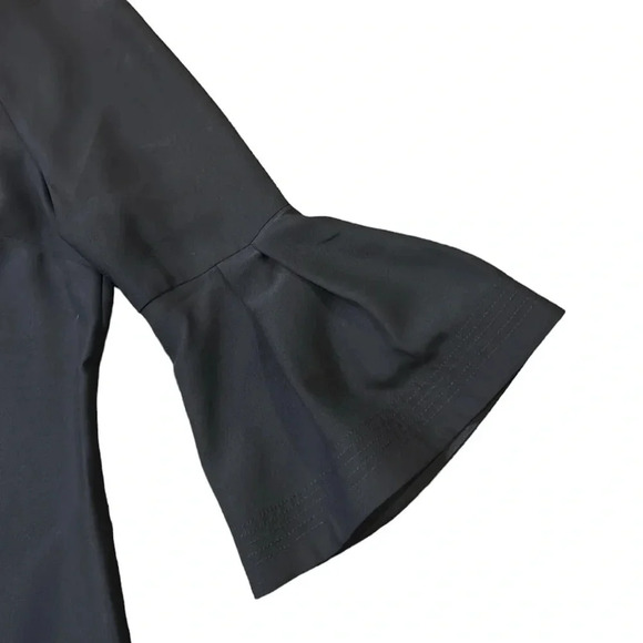 Banana Republic Bell Sleeve Dress Black Women's Size 6 - Picture 8 of 10